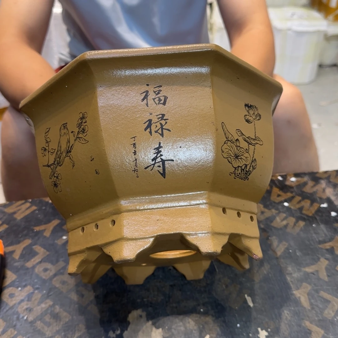 紫砂花盆紫砂口径口径27