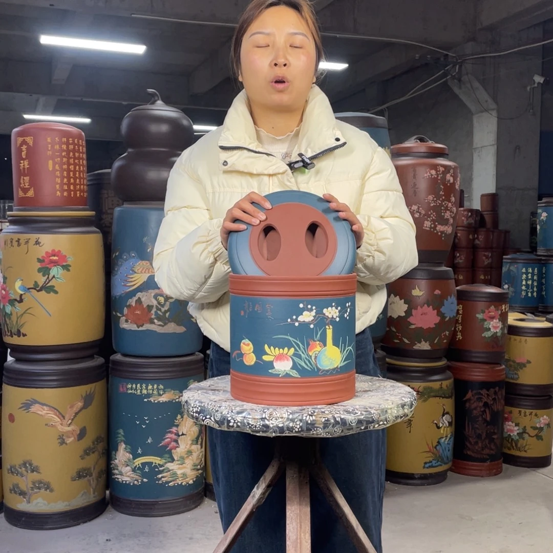 宜兴原矿紫砂茶叶罐