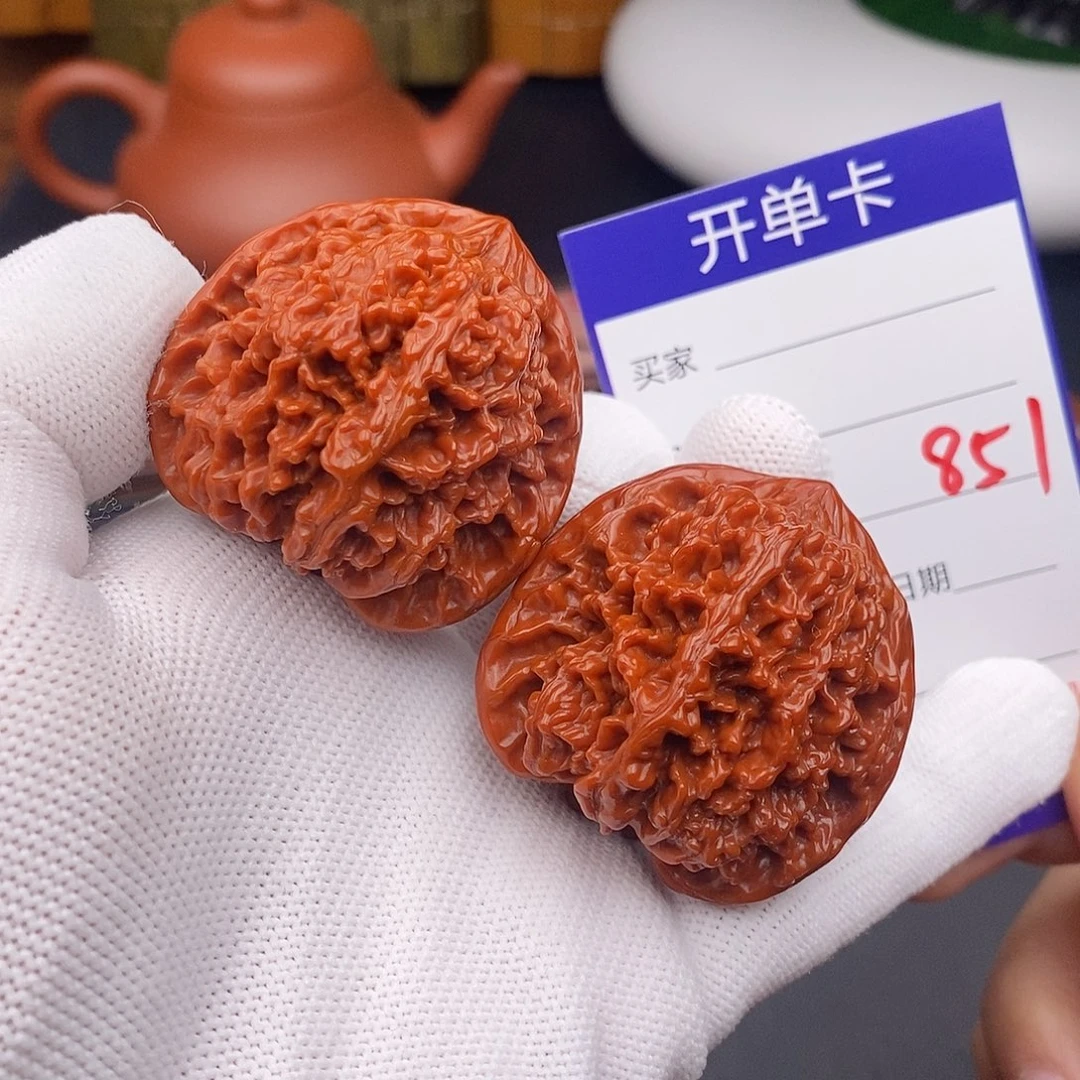 文玩核桃把件42百花山851