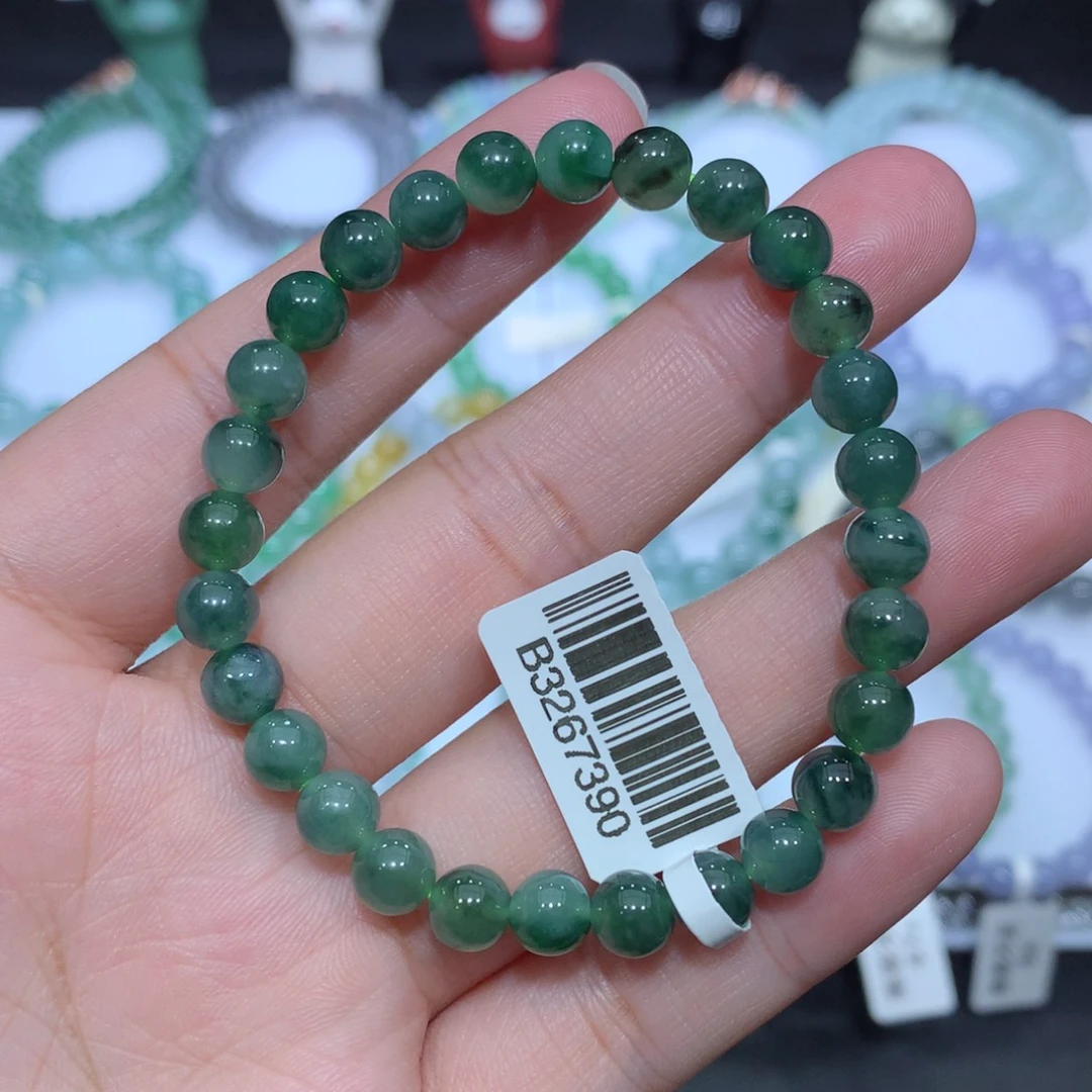 翡翠未镶嵌手串天然