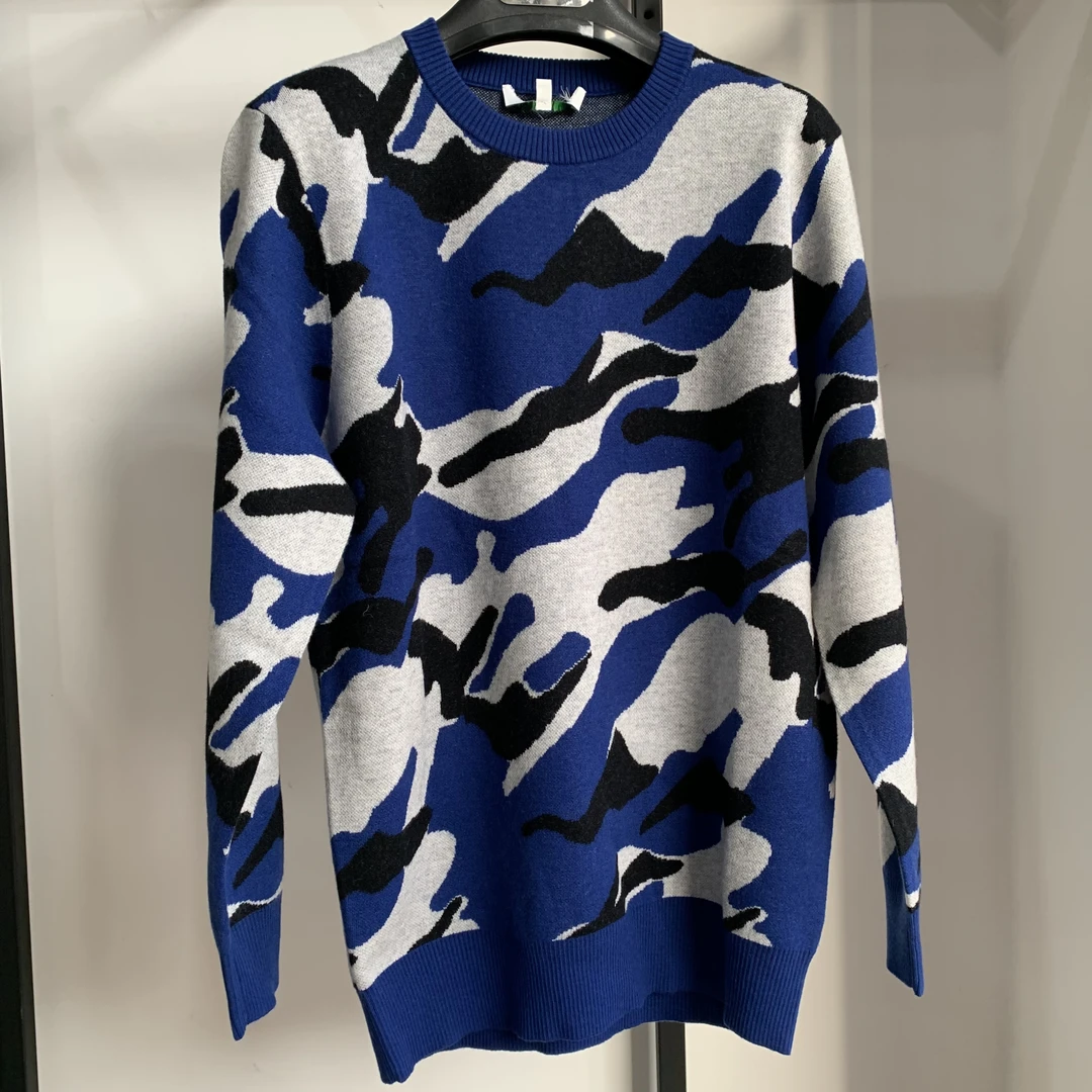 内蒙古源头工厂2025新款设计款羊毛圆领毛衫yfw034