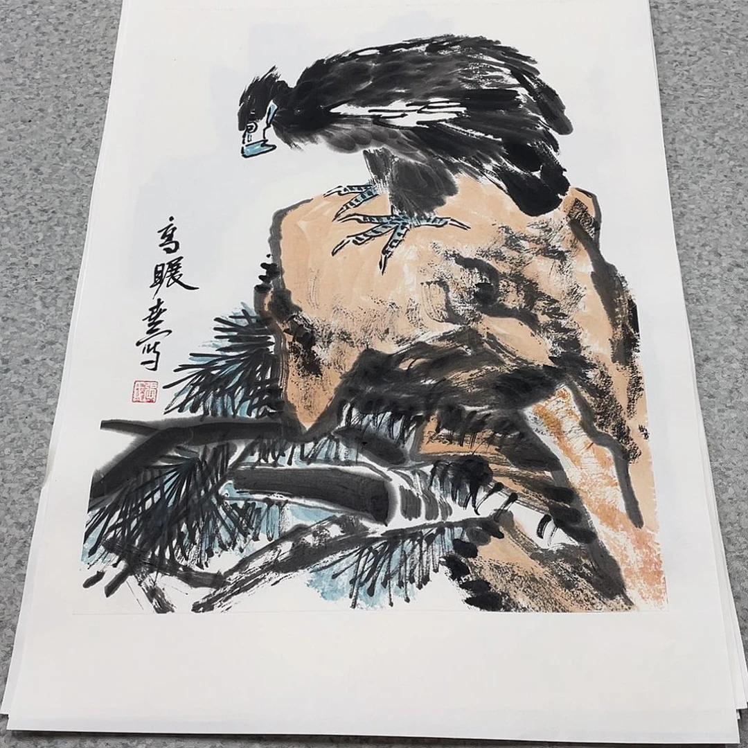 国画1.4平尺国画作品