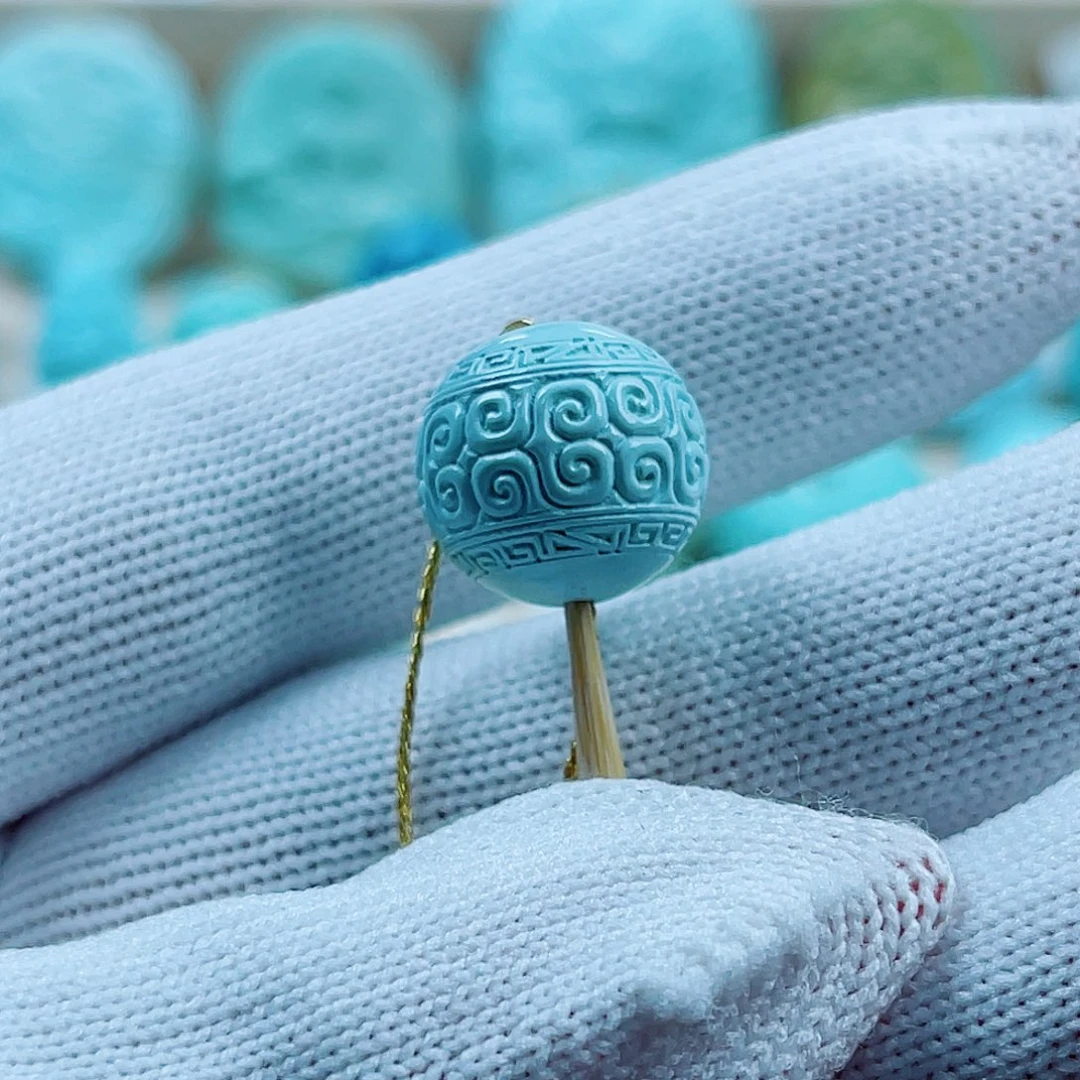 绿松石未镶嵌珠宝奇石配饰13.5