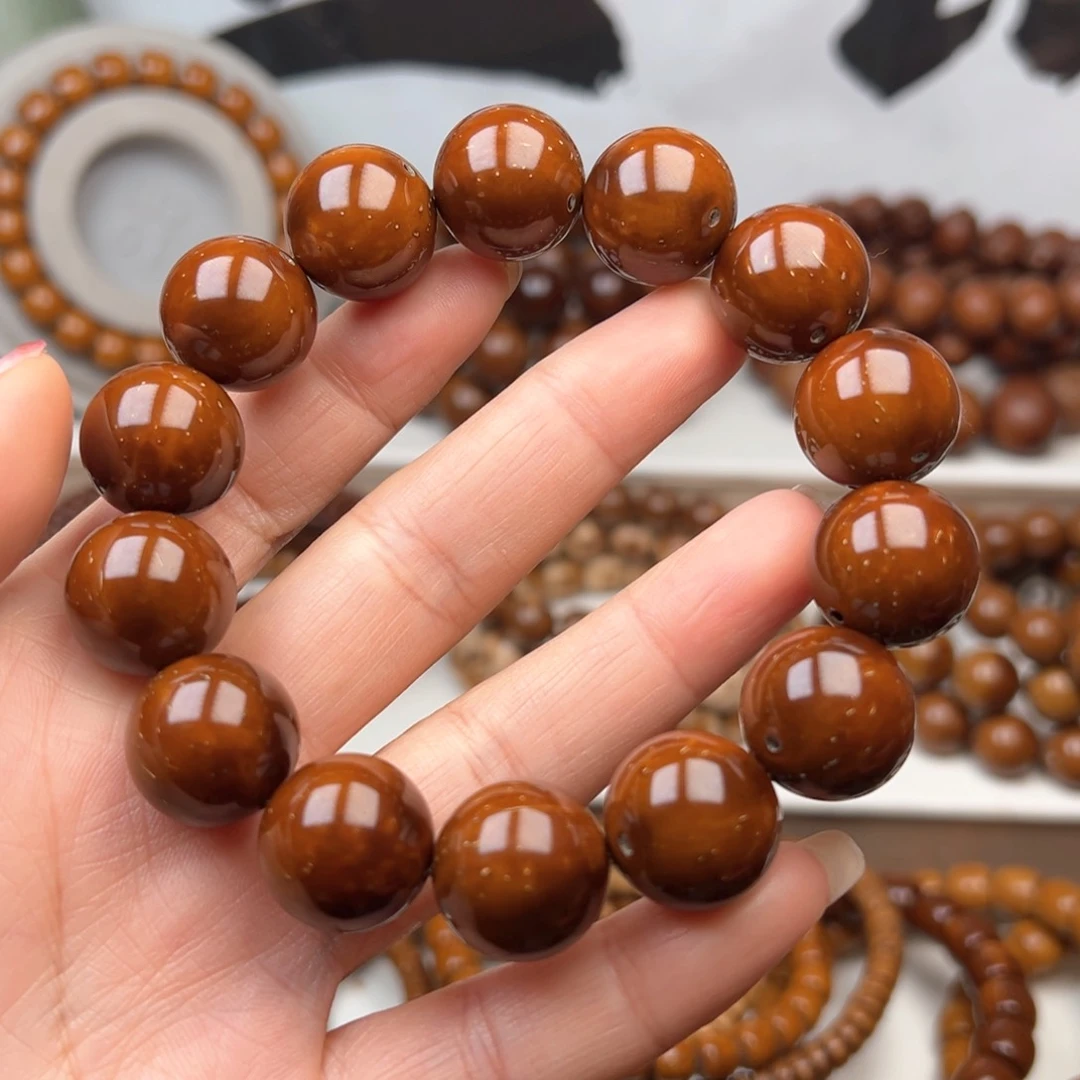 紫金鼠手串先***了17光珠手串