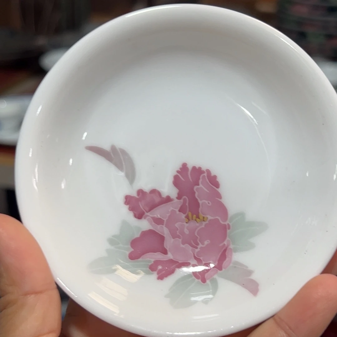 醴陵高温瓷手绘10厘米味碟