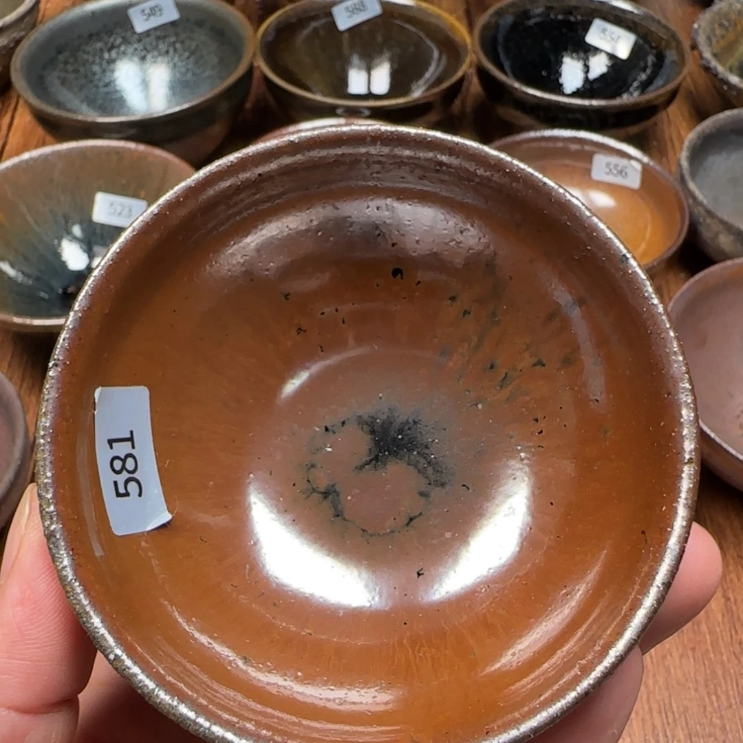 柴烧建盏茶盏茶杯581