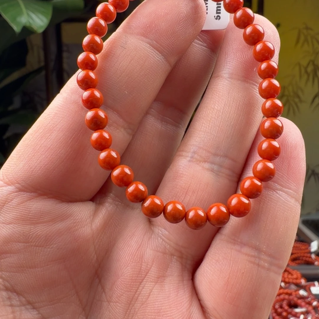南红玛瑙未镶嵌手链