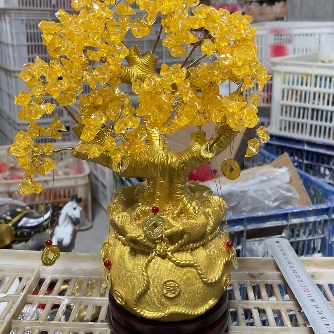 树脂发财树摆件一整天11111