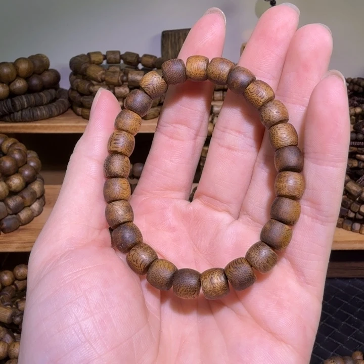 沉香手串鼓珠8规格6克