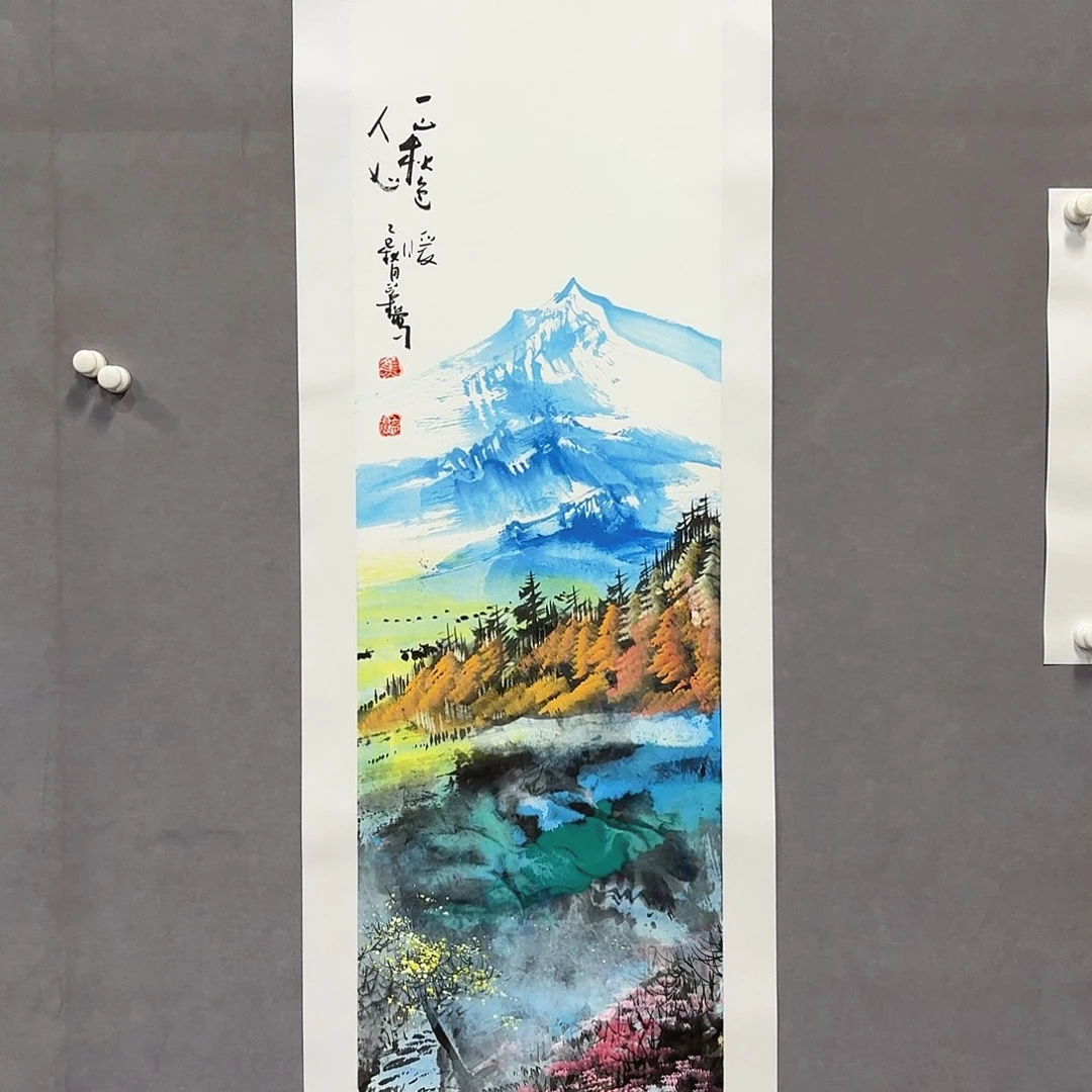 国画亲笔手绘放心去藏