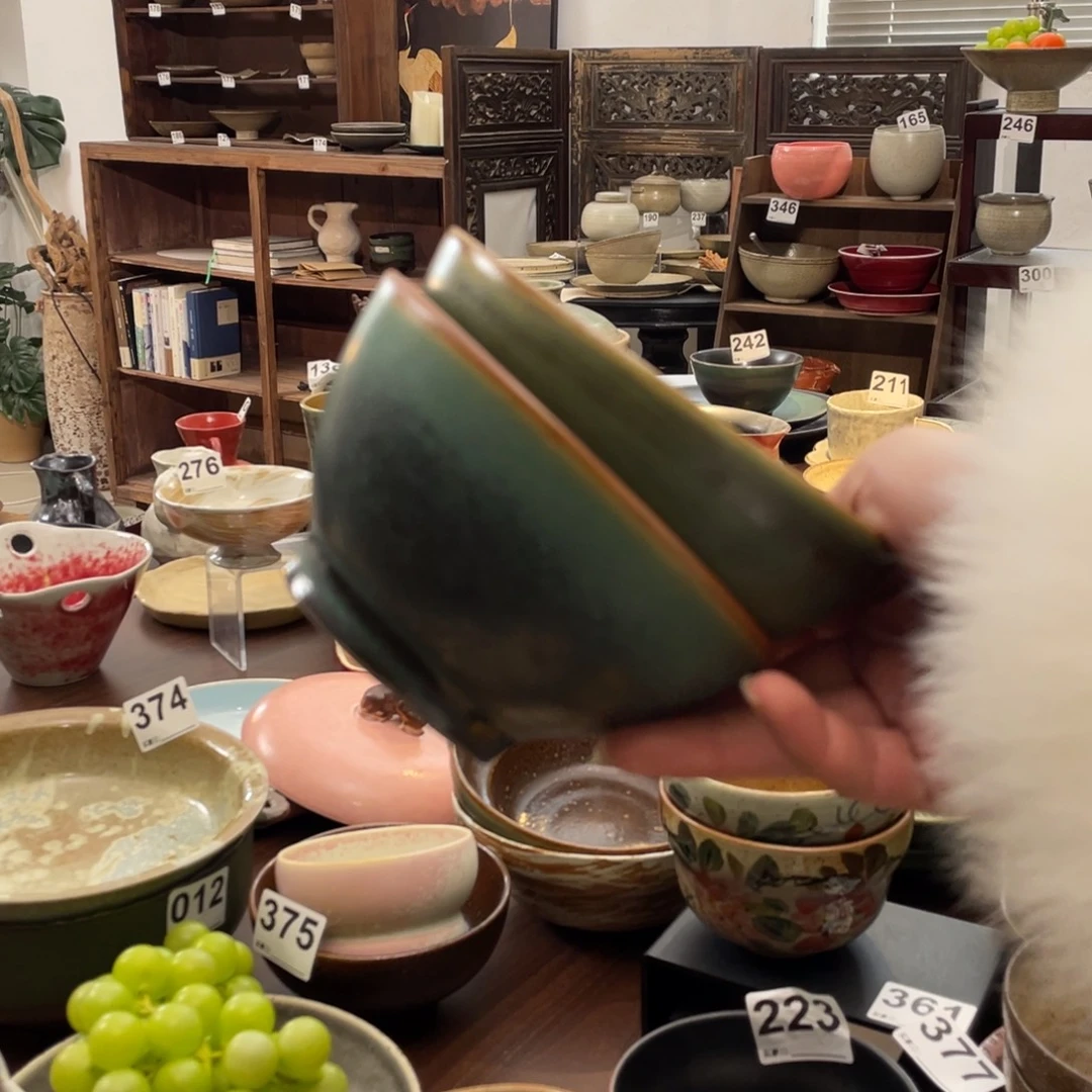 瓷片一对景德镇手工手作