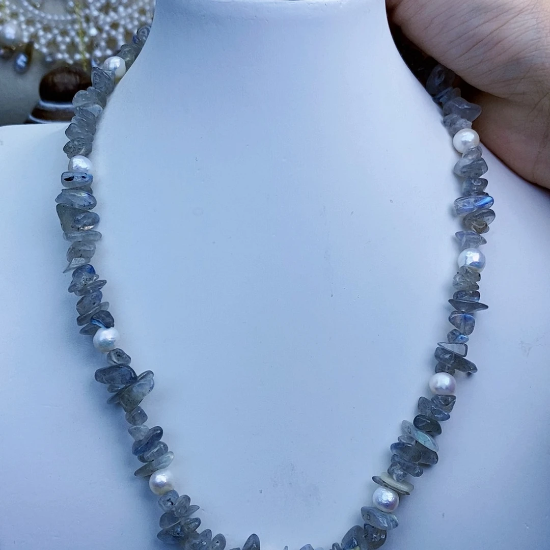 淡水珍珠颈饰银S925镶嵌