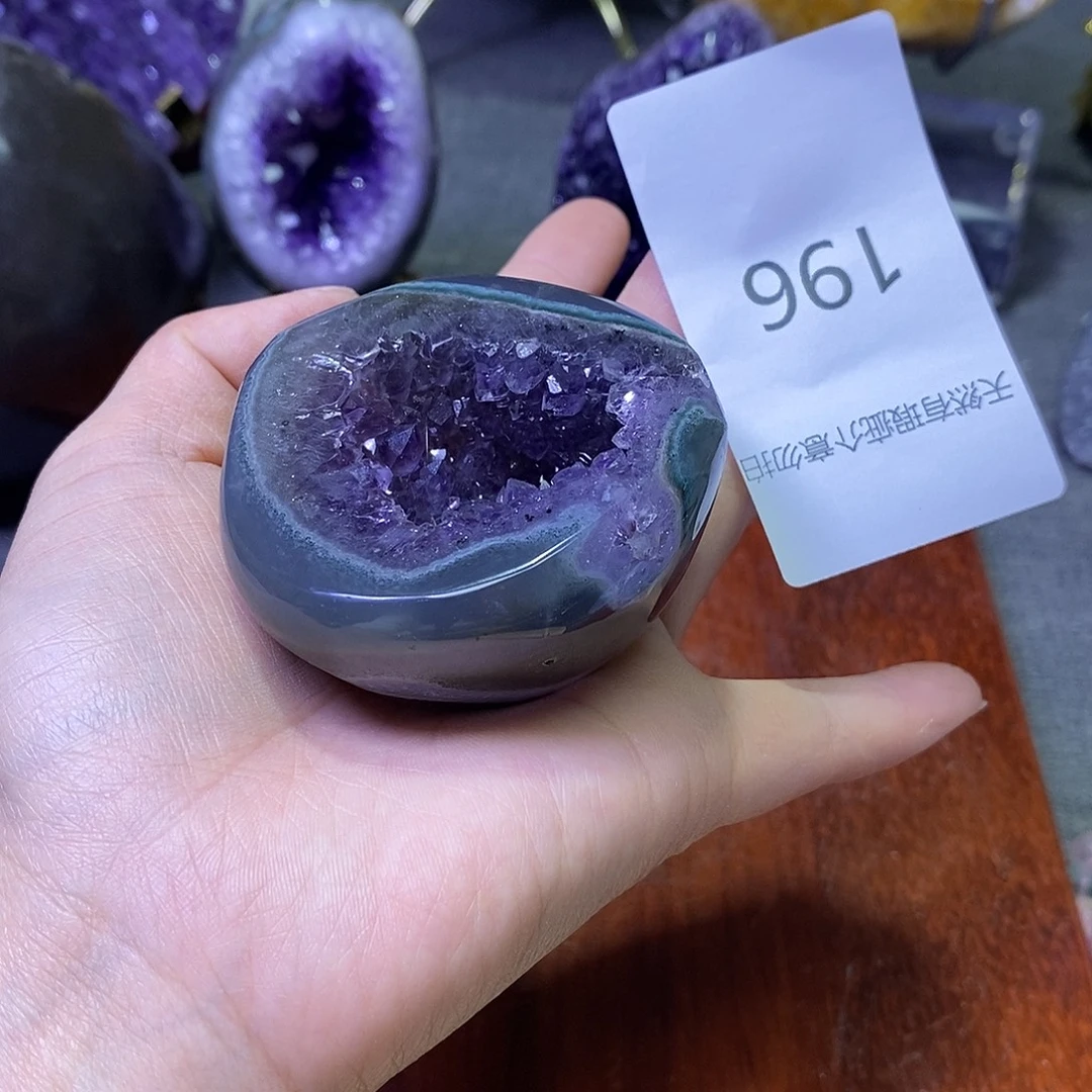 未镶嵌紫晶珠宝半成品