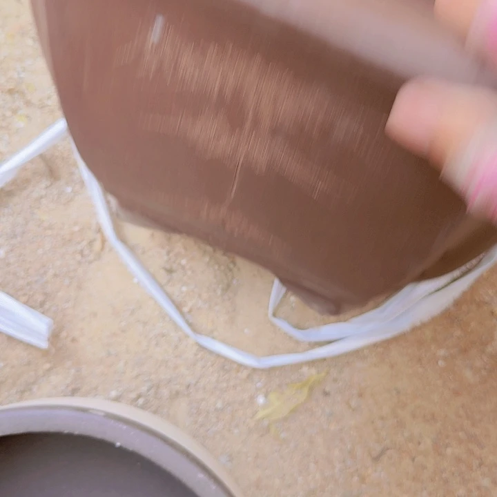 紫砂31切角四方花盆花哦