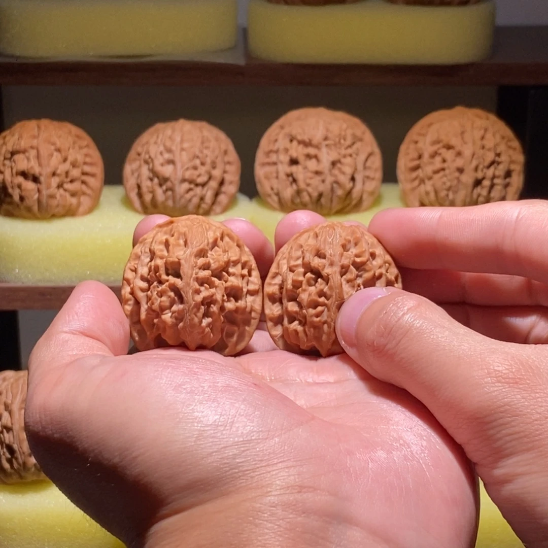 王***鵬文玩核桃吊坠全品34➕尺原装苹果园手捻精品对