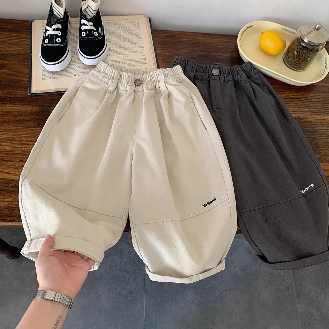 儿童裤子春秋男童休闲裤小童春装2025新款宝宝春秋男孩洋气单裤潮