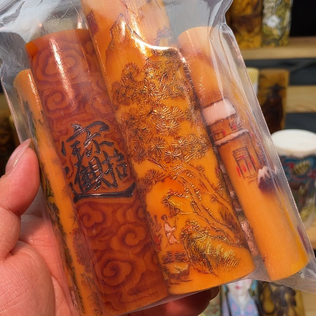 脂***令实心竹手工作品