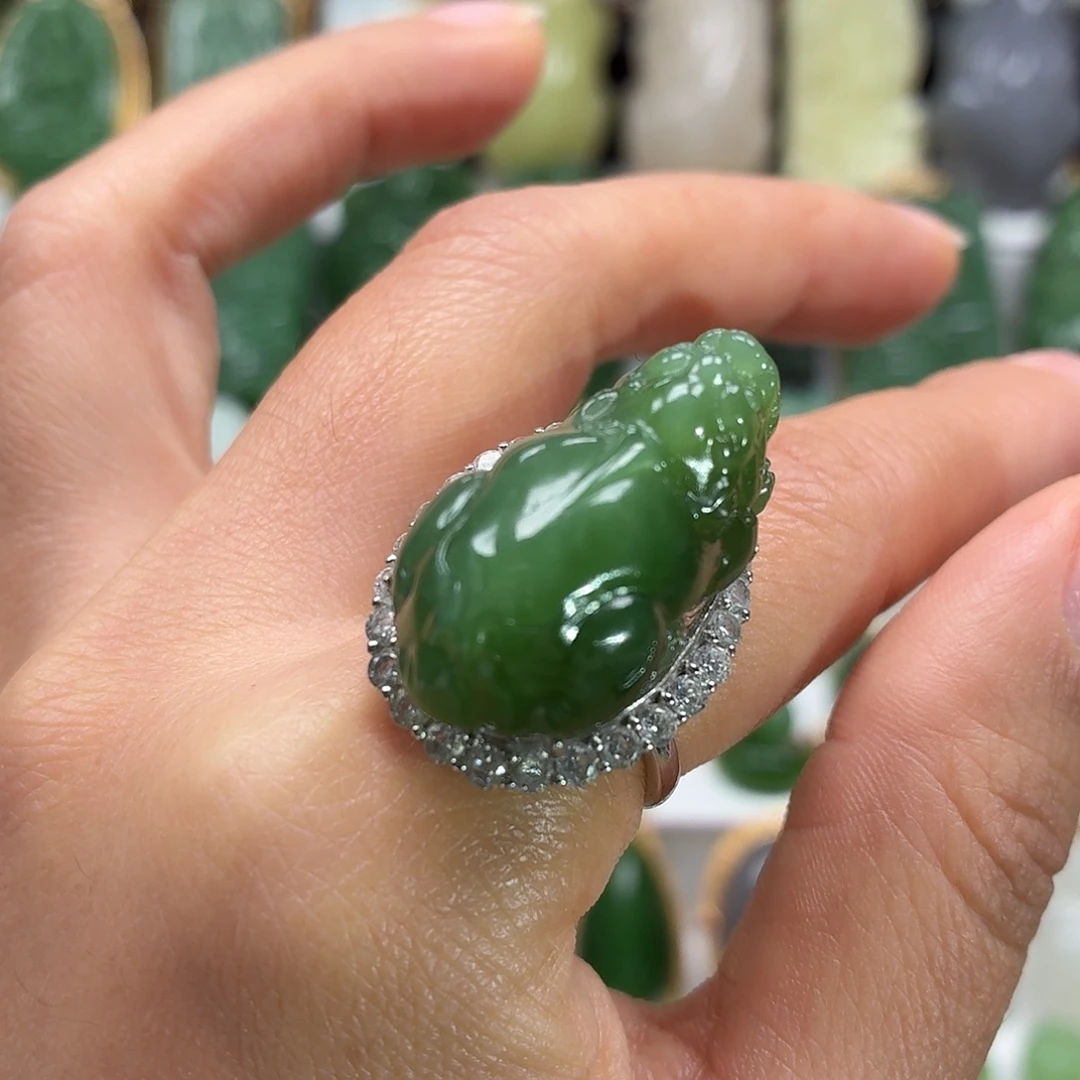 和田玉银S925镶嵌颈饰