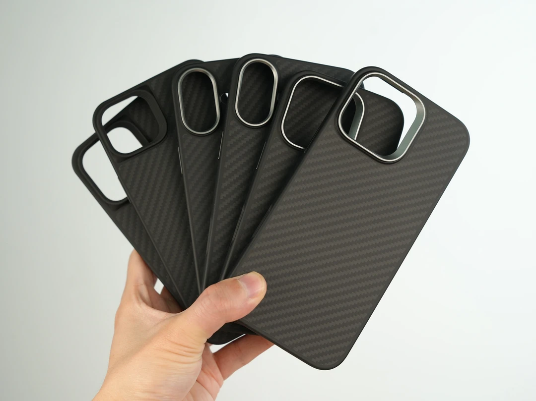 适用于苹果14-17系列新款TPU软边凯夫拉简约手机壳超薄