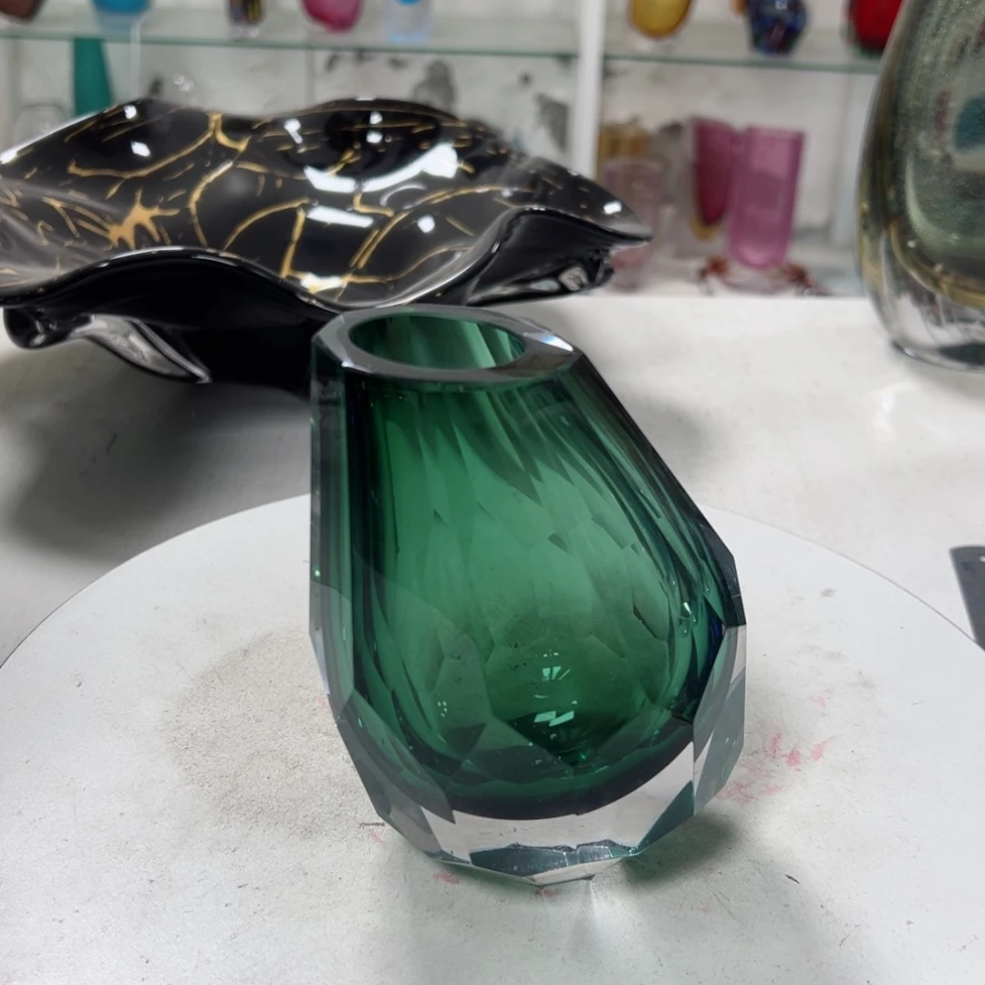 高 14 轻奢琉璃花器福利正常手工痕迹
