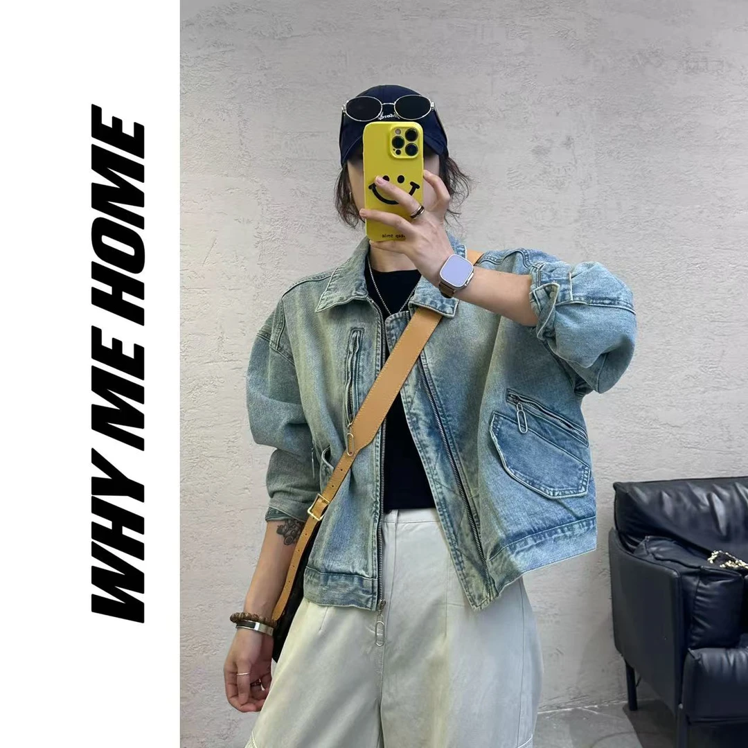 【拉链夹克牛仔】潮流ins百搭时尚外套257005