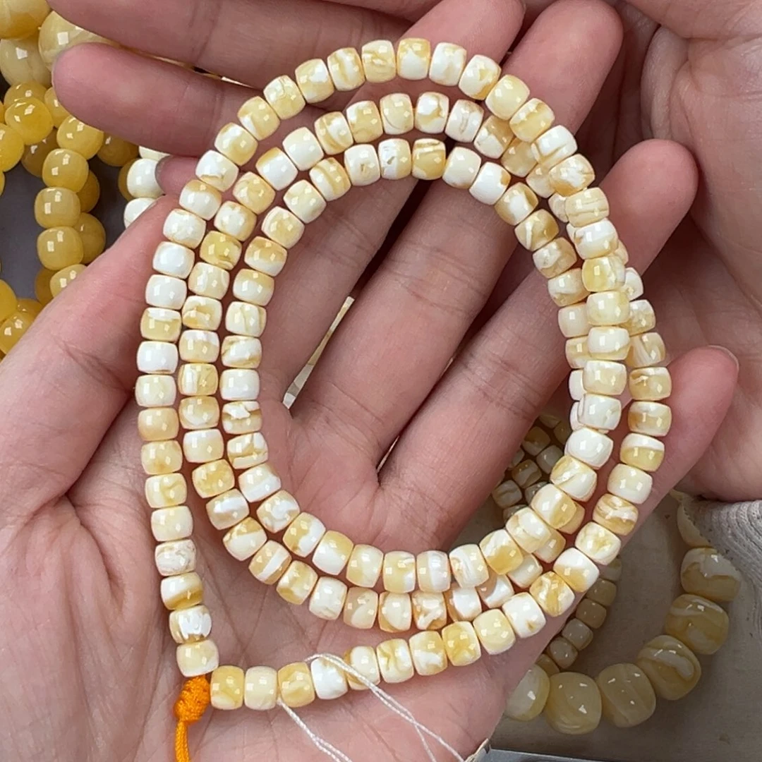 琥珀手链未镶嵌只*你16白腊