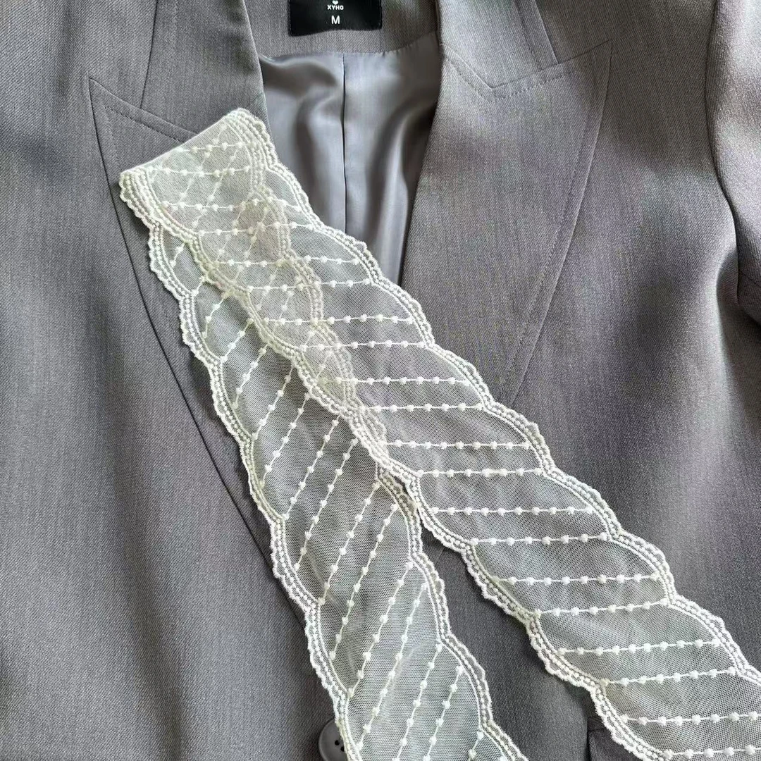 夏季慵懒韩系蕾丝花边发带 围脖