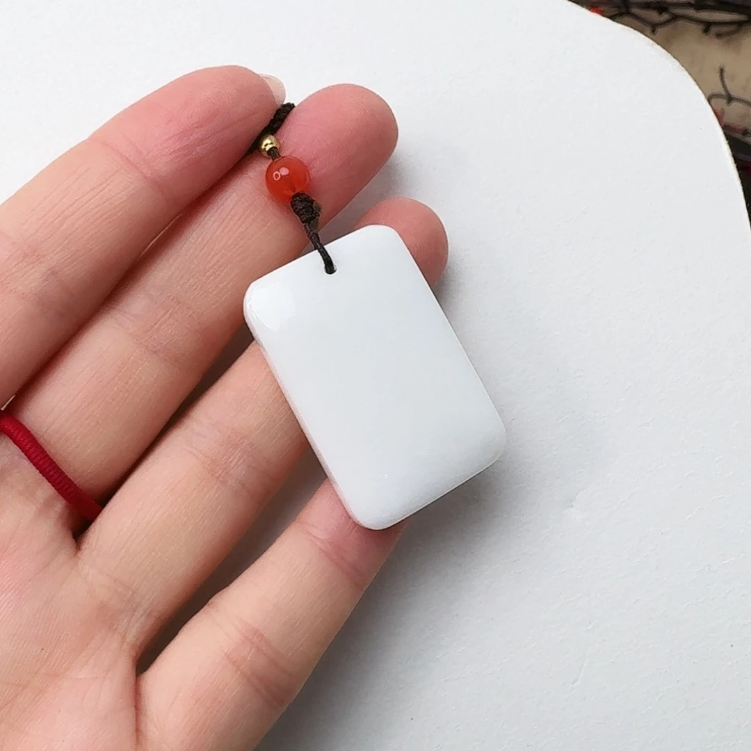 蓝田玉（蛇纹石化大理石玉）未镶嵌颈饰