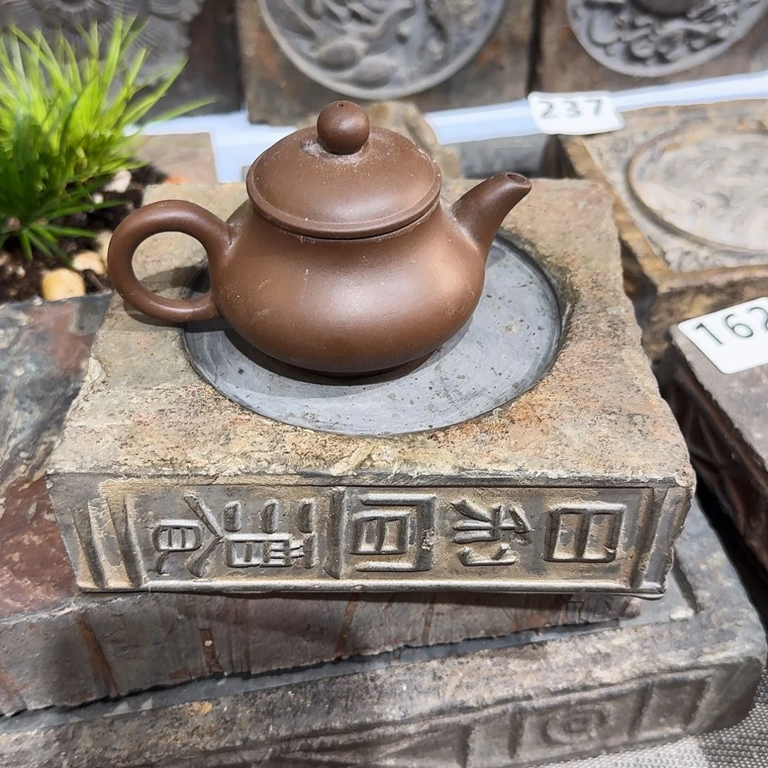 老砖茶台，砚台，画像砖