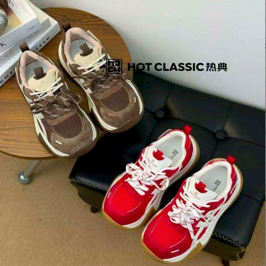 【鞋爱】2950热典复古厚底老爹鞋女新款超火网面运动休闲鞋百搭时尚