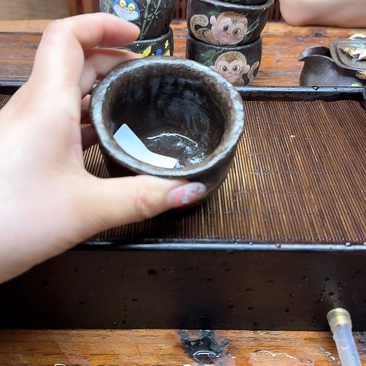 纯手工制作粗陶茶具