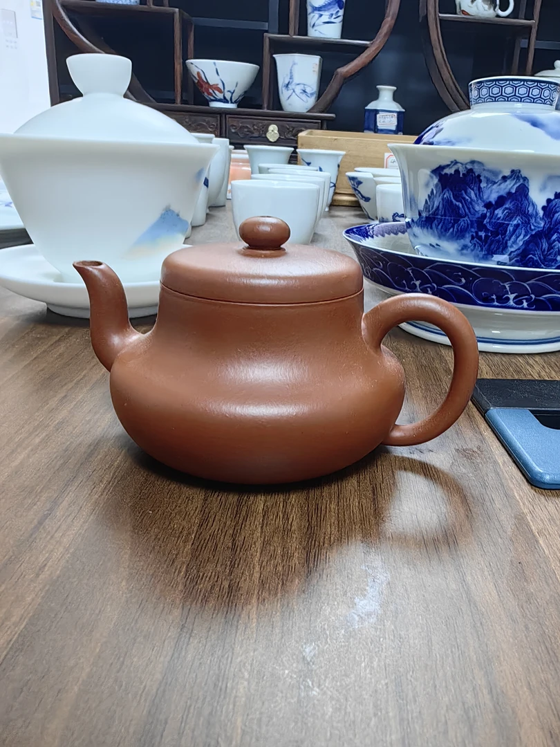 全手工宜兴紫砂壶君德壶陈乃慧原矿朱泥壶130cc小容量家用泡茶壶
