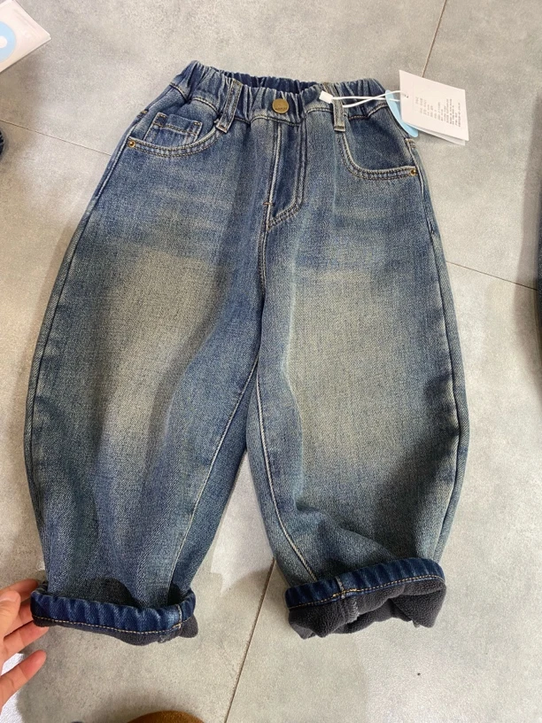 高腰中腰长裤男冬季牛仔裤宽松水洗百搭秋季夏季牛仔裤