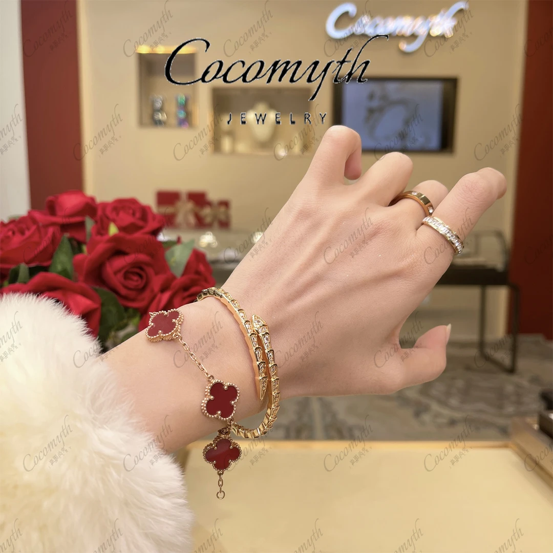 【春节不打烊】高档轻奢百搭2025新年灵蛇手镯(玫）HD