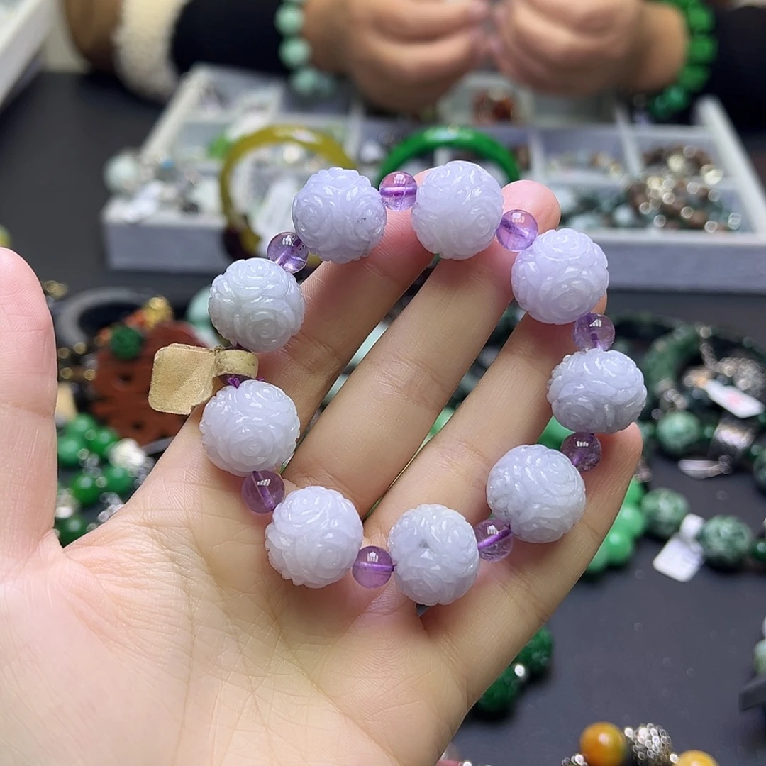 幽***溪翡翠未镶嵌手链799