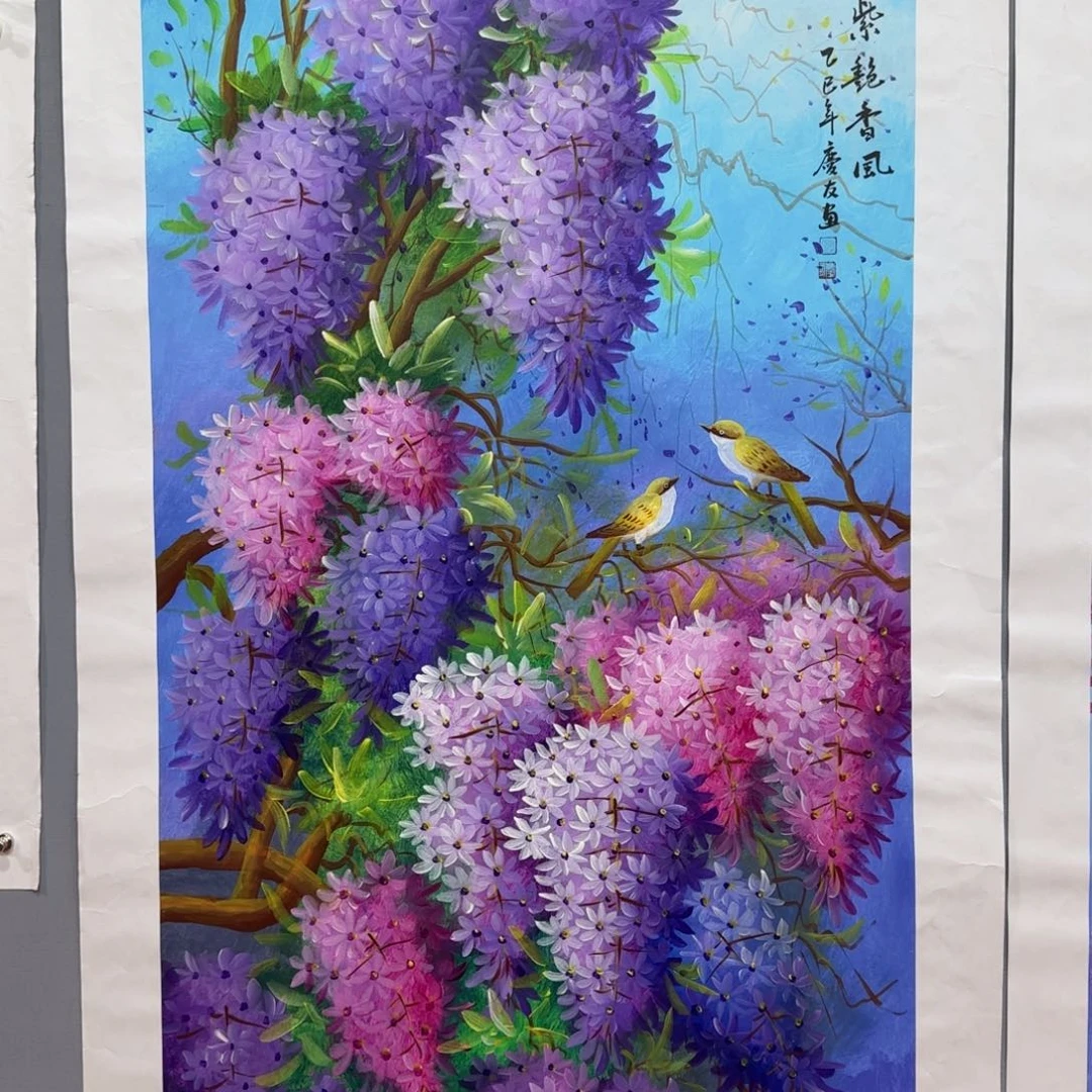 启***航国画李庆友精品国画