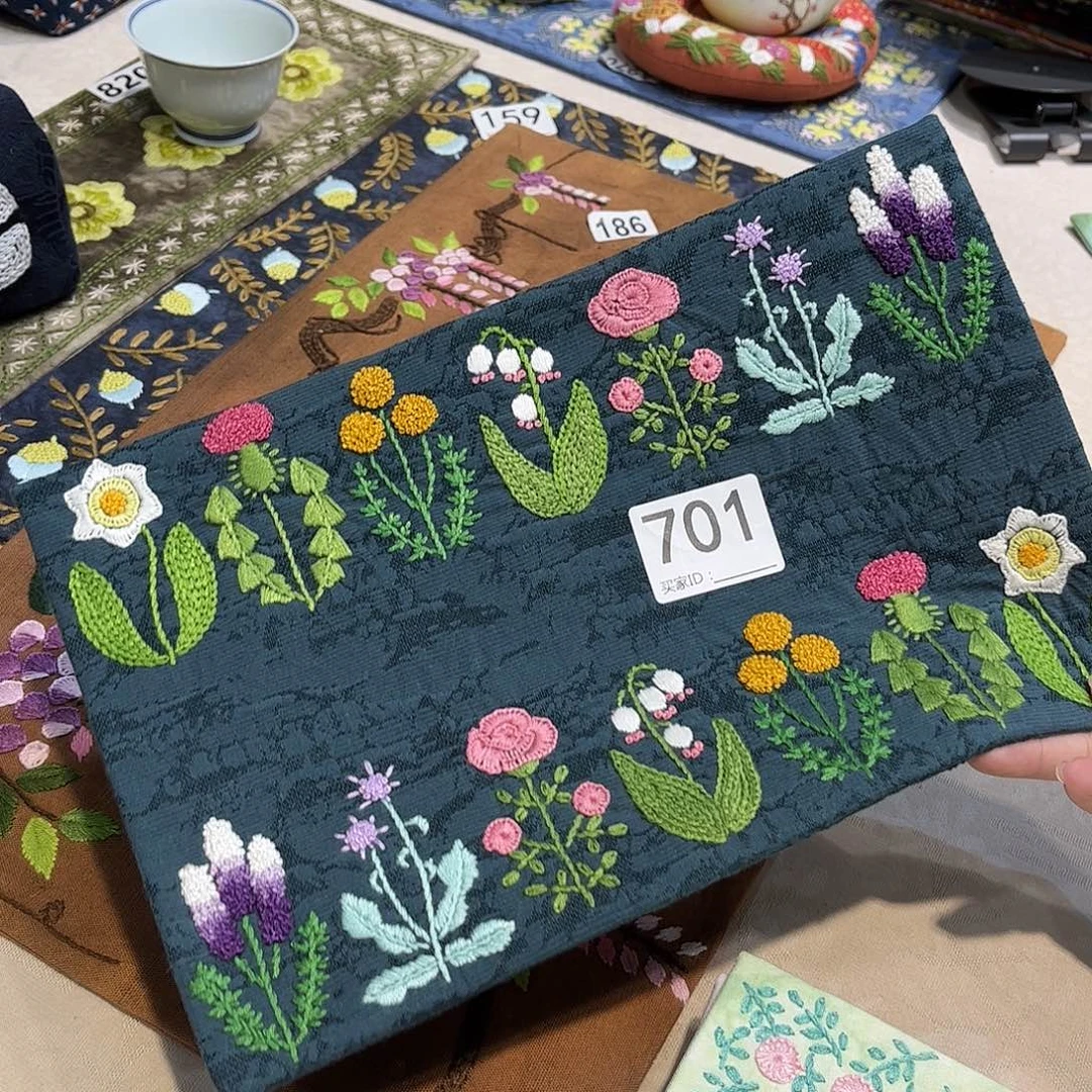 规格20.30刺子绣茶席