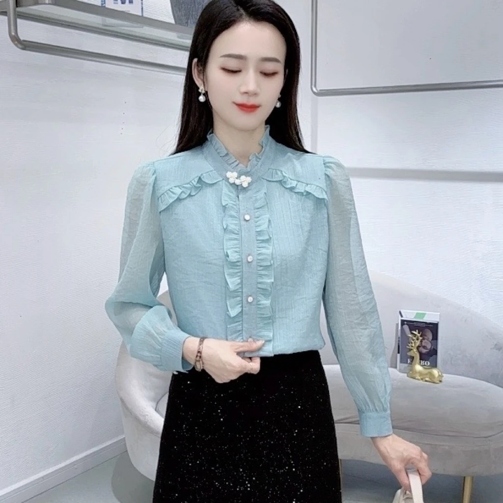 A7913蕾丝打底衫女新款洋气内搭小衫长袖上衣