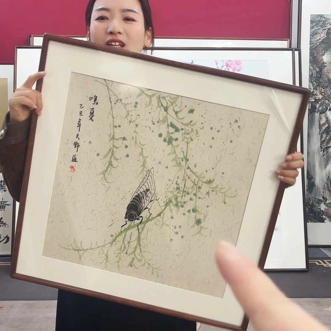 国画手绘作品60-60尺寸