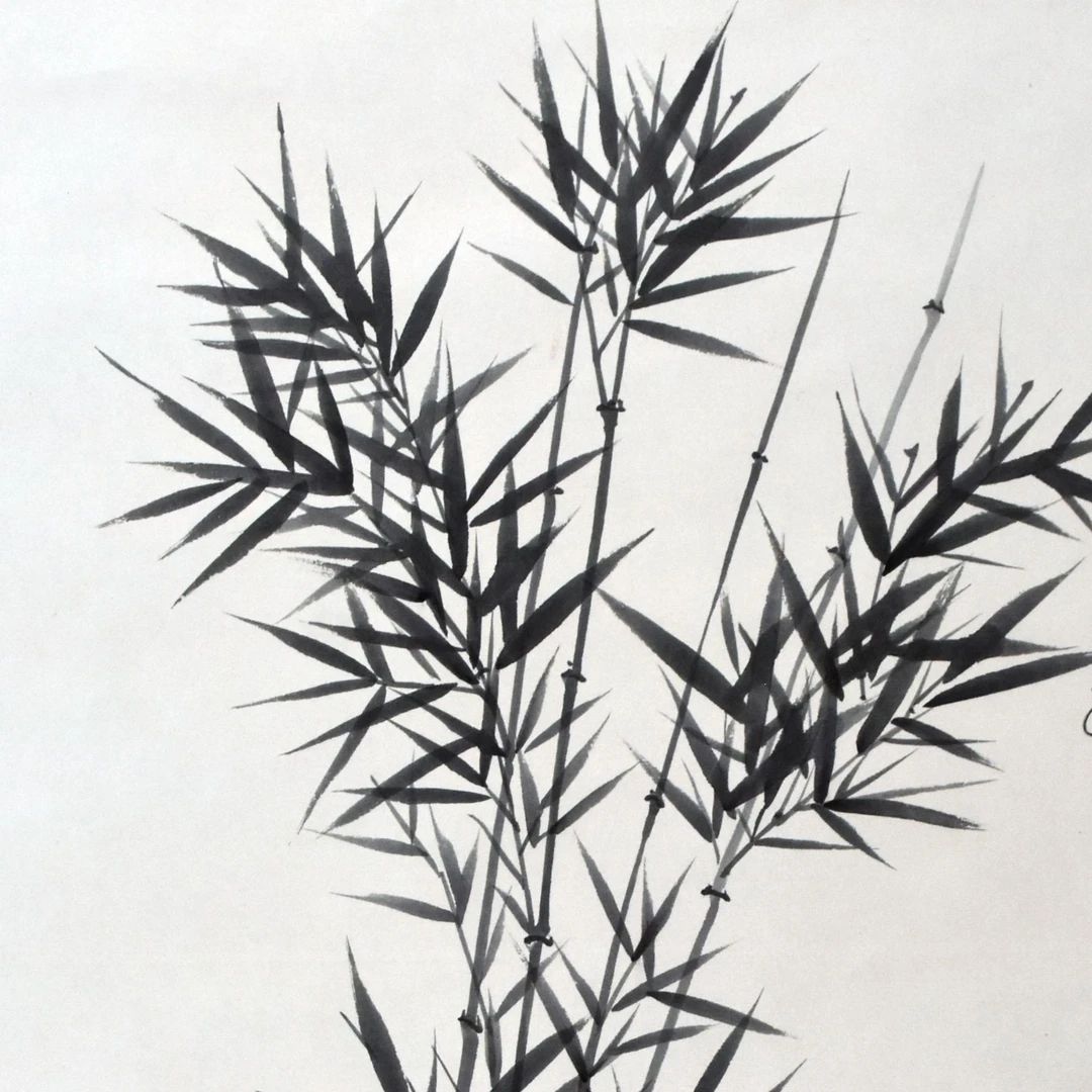 HM0242 竹韵图 69×45cm 纸本立轴 2.8平尺