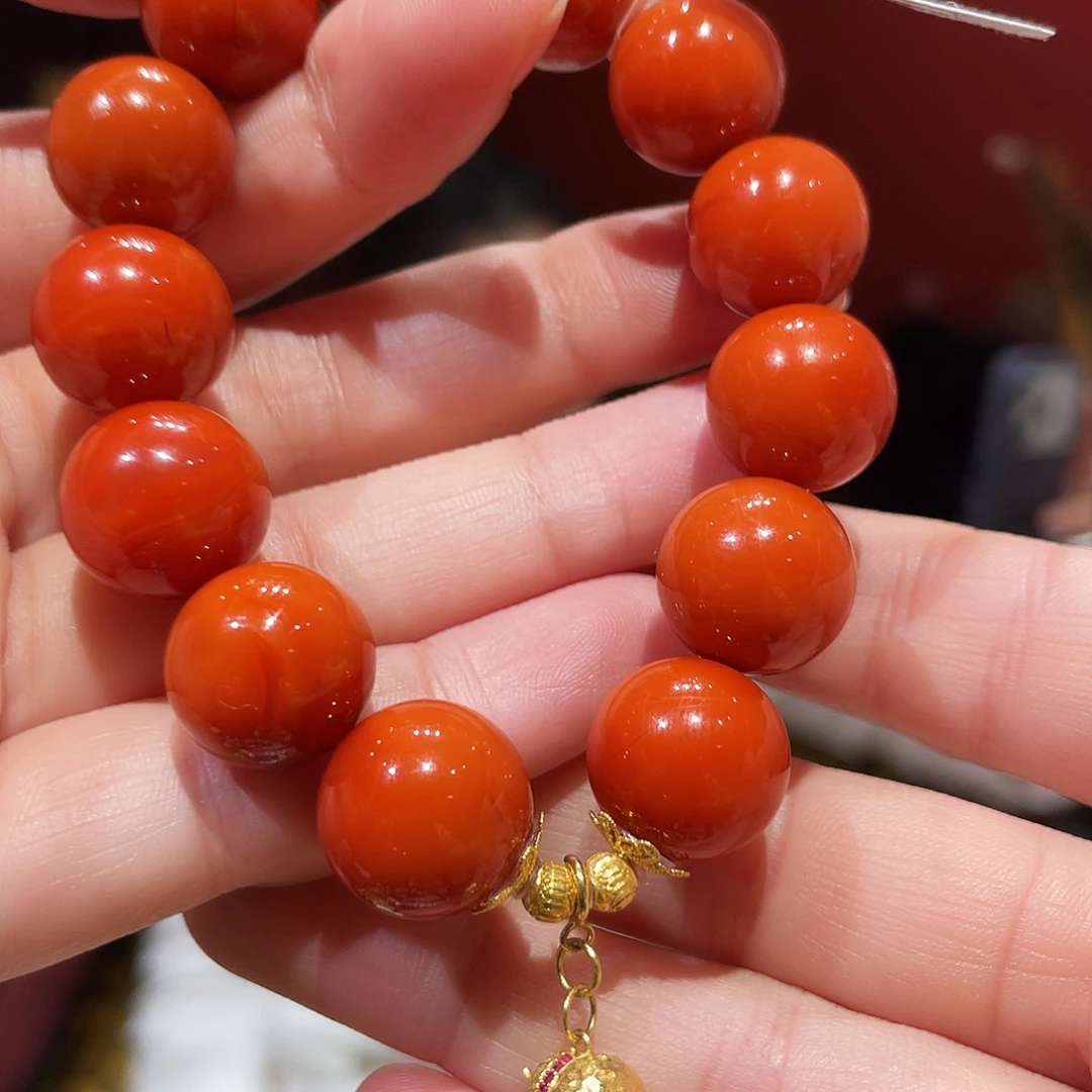 南红玛瑙未镶嵌手链