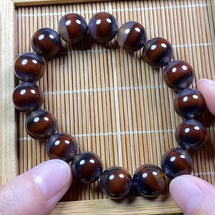 兰***果玛瑙/玉髓手链未镶嵌