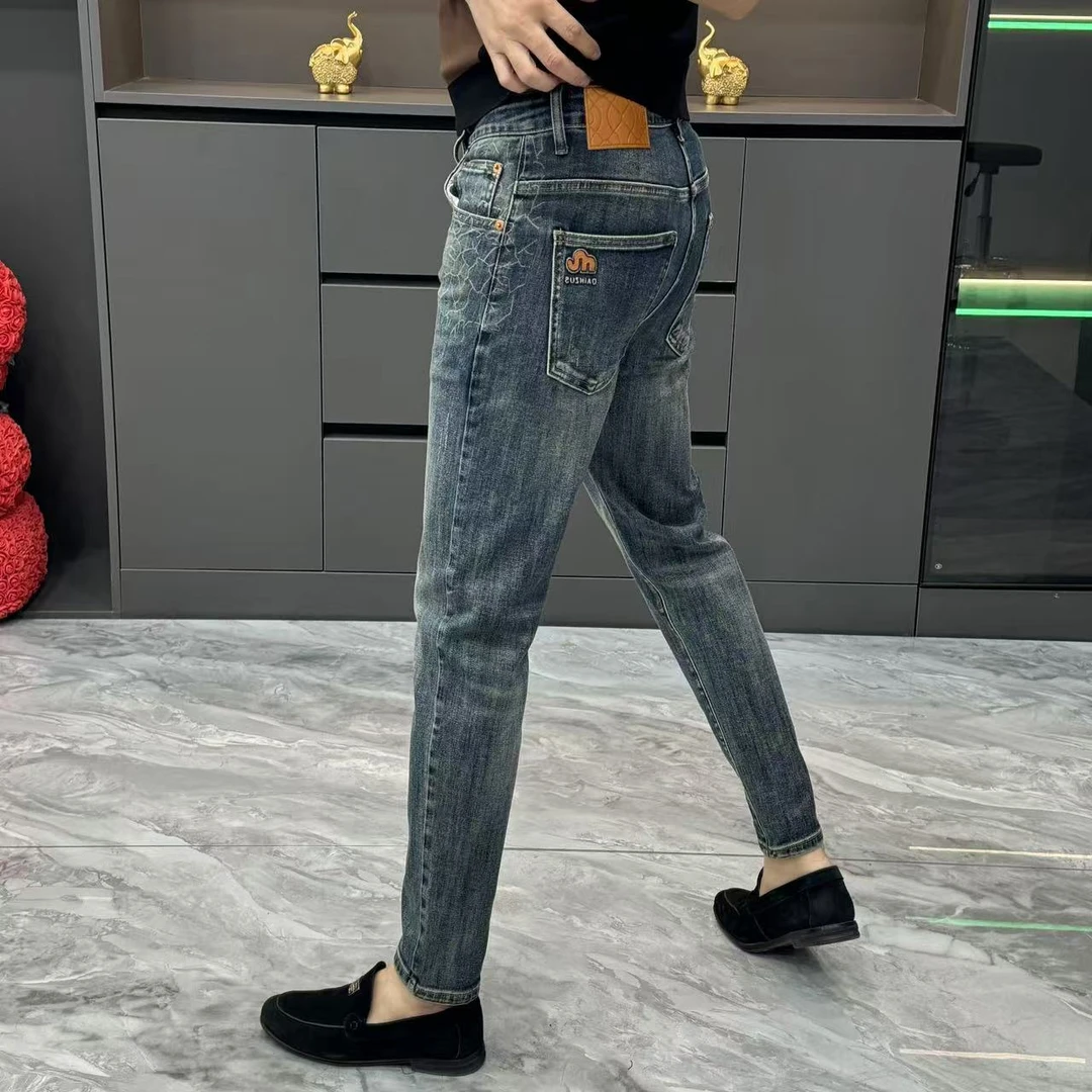 599-春季欧货修身小脚牛仔裤