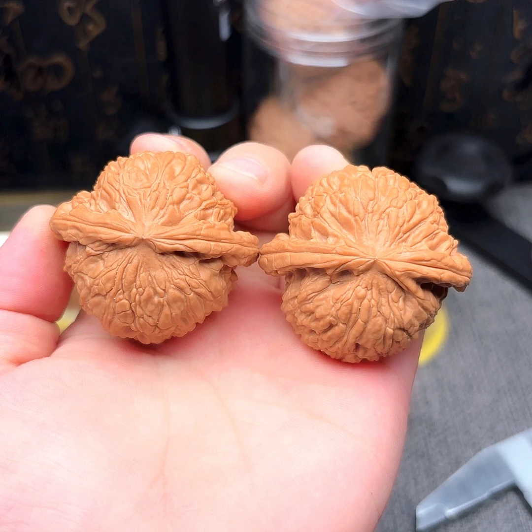 吊坠文玩核桃白狮子