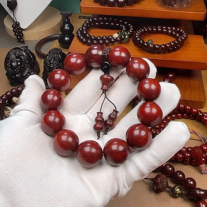 用***8小叶紫檀手串/手链原汁原味1.8