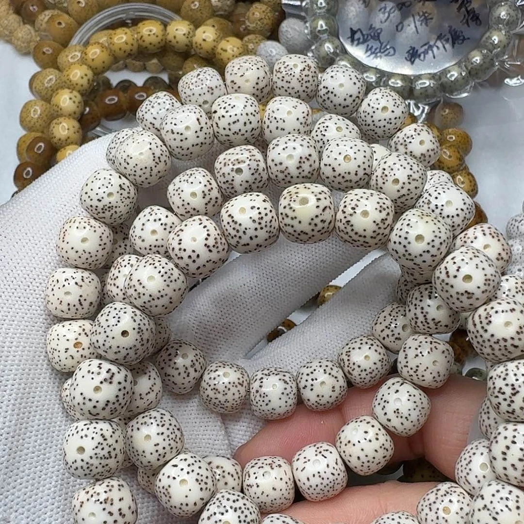 星月菩提手串10.7左右尺寸纯原白 随机1串