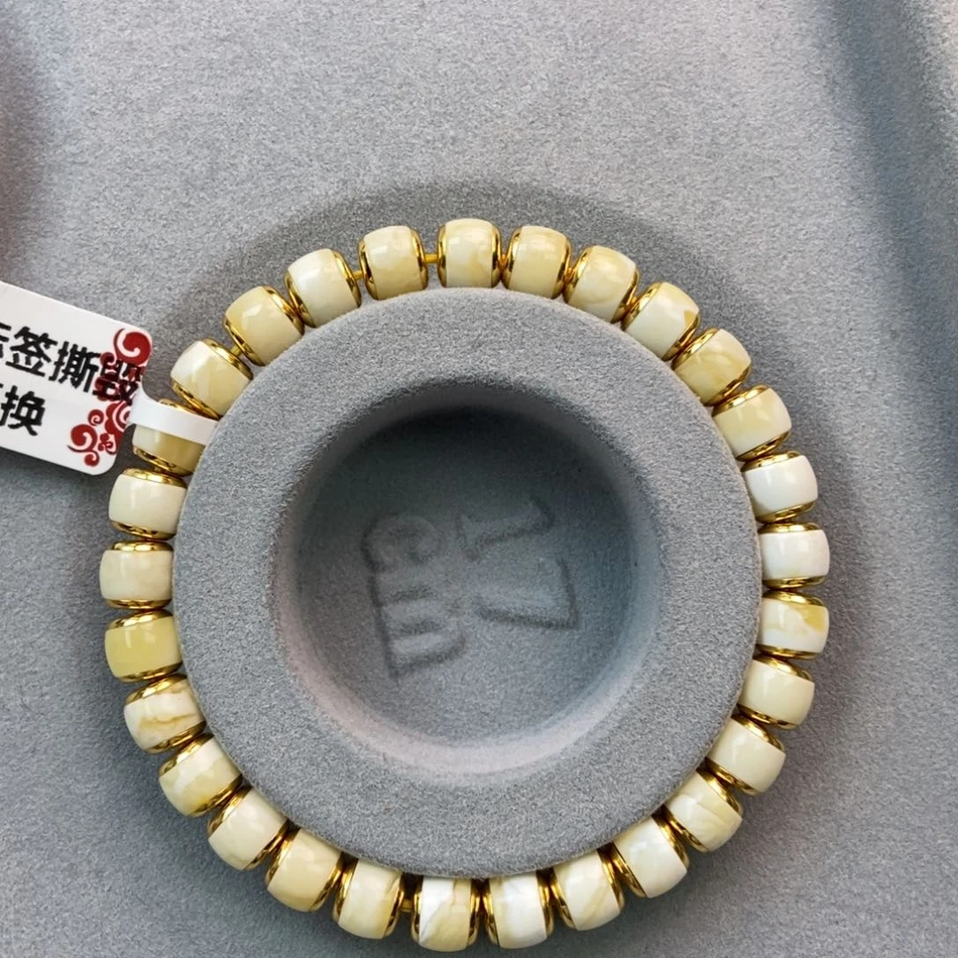 银S925镀金镶嵌琥珀珠宝奇石1