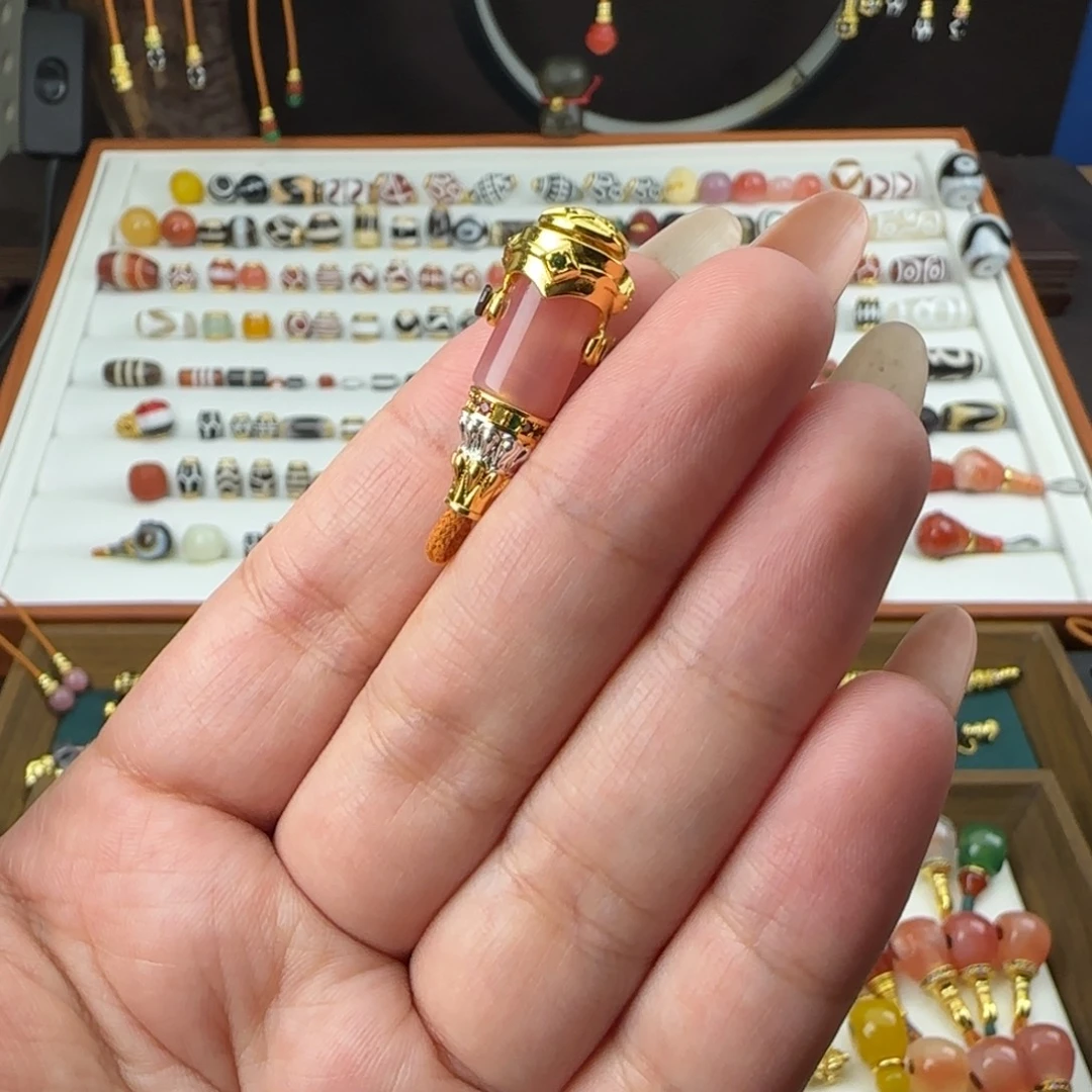 玛瑙/玉髓未镶嵌单珠顶珠腰珠配珠搭配