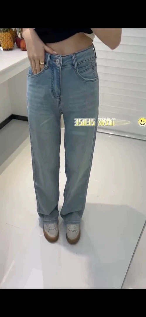 Mv35035窄版小直筒显瘦弹力直筒裤