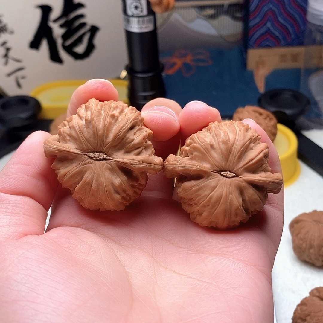 黑***长43加白狮子文玩核桃